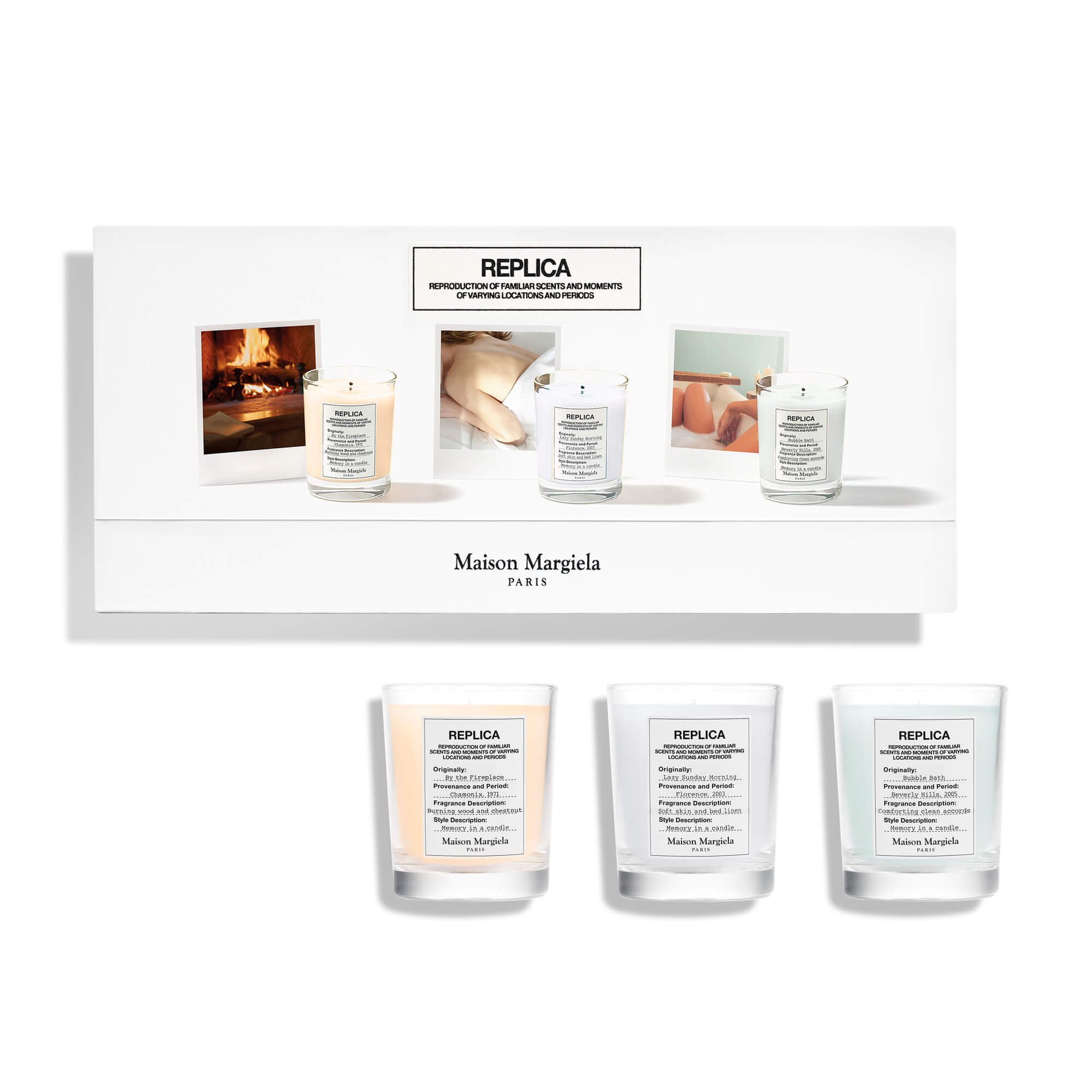 REPLICA Cozy at home Candle Set | Maison Margiela